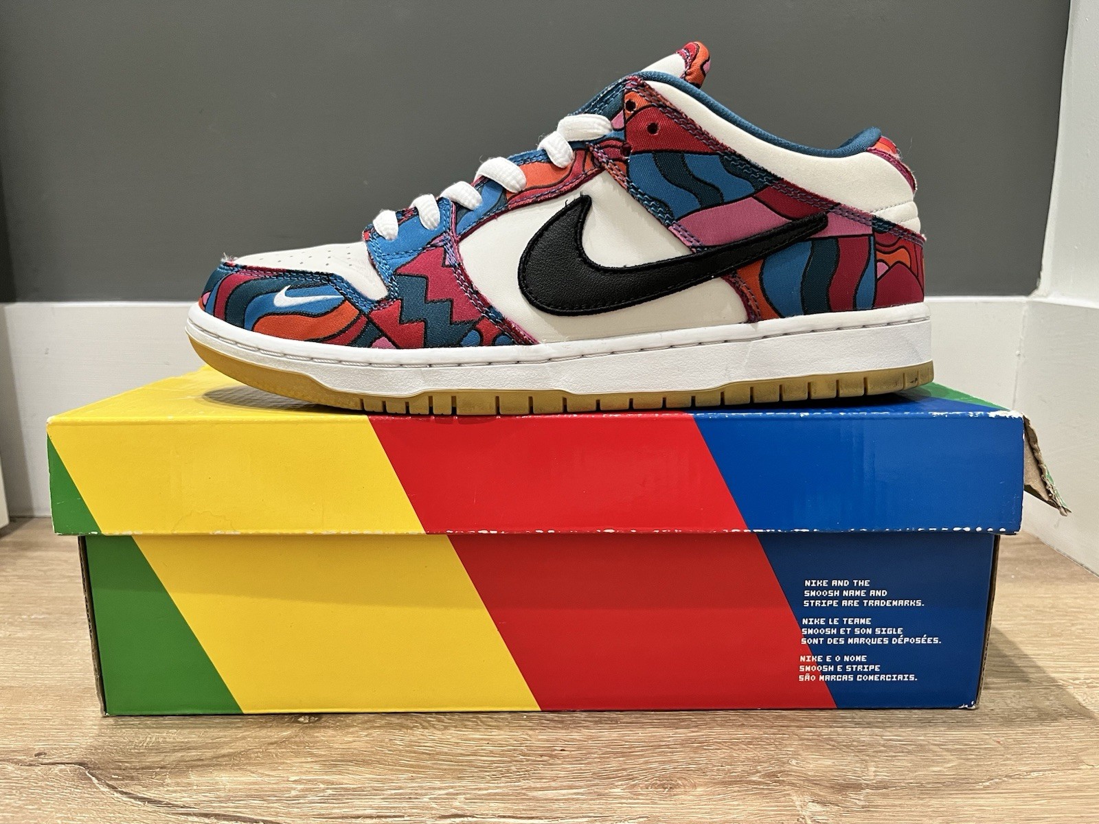 Nike SB Dunk Low Pro Parra Abstract Art Size 10