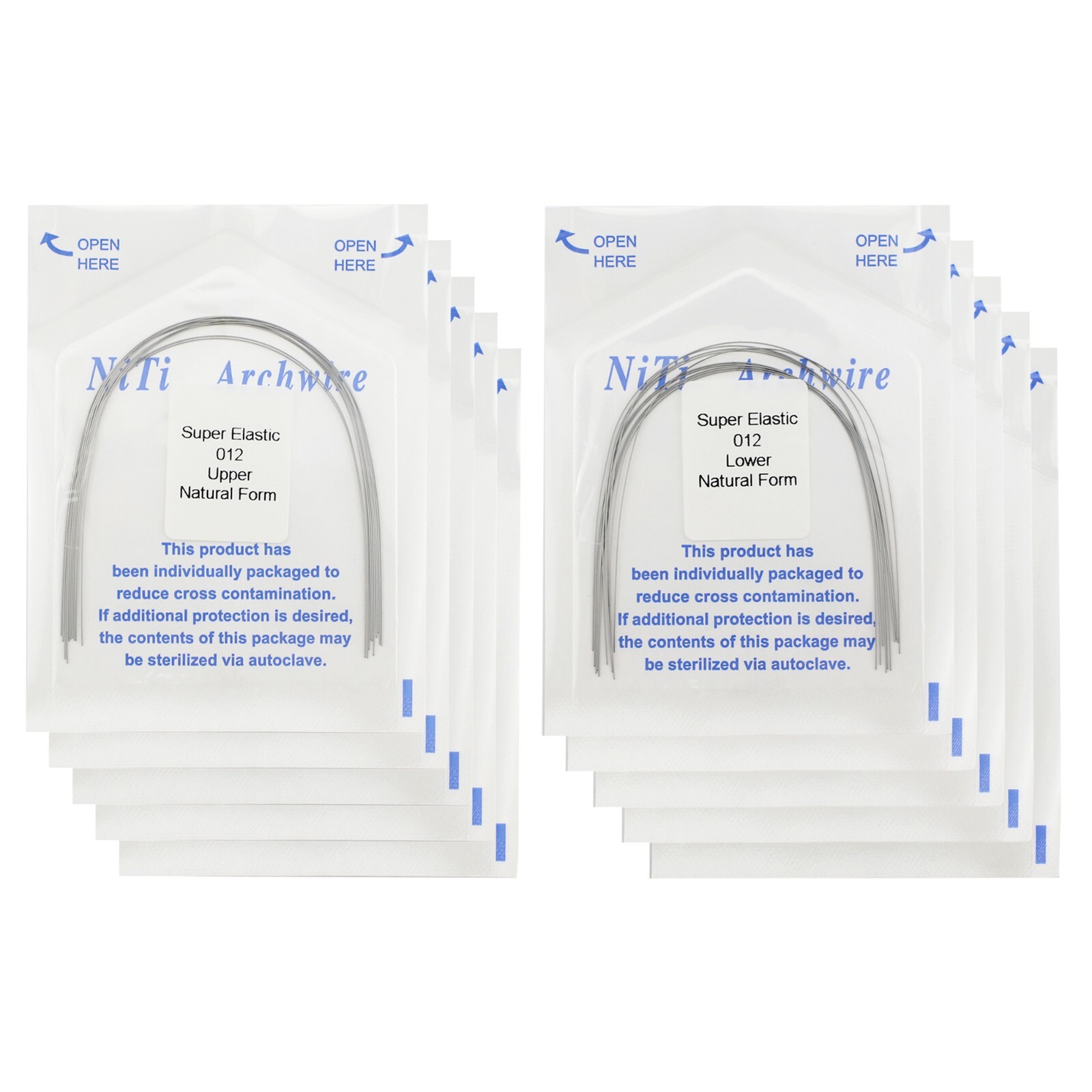 100PCS Orthodontic Arch Wire Niti Natural Form Braces Wire Round Rectangular