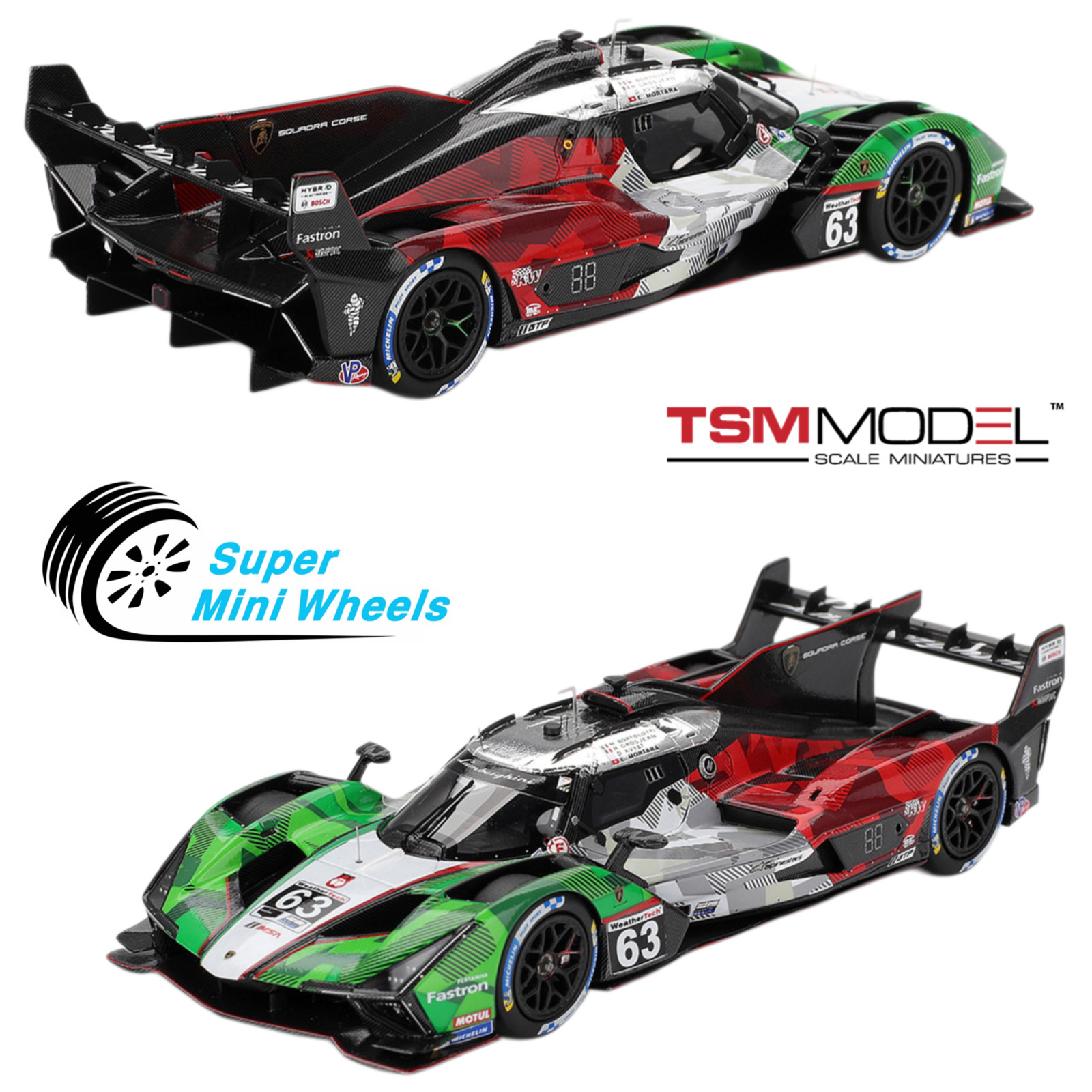 TSM-Model 1:43 Lamborghini SC63 #63 Automobili Squadra Corse 2025 IMSA Datona 24 TSM-Model 1:43 Lamborghini SC63 #63 Automobili Squadra Corse 2025 IMSA Datona 24