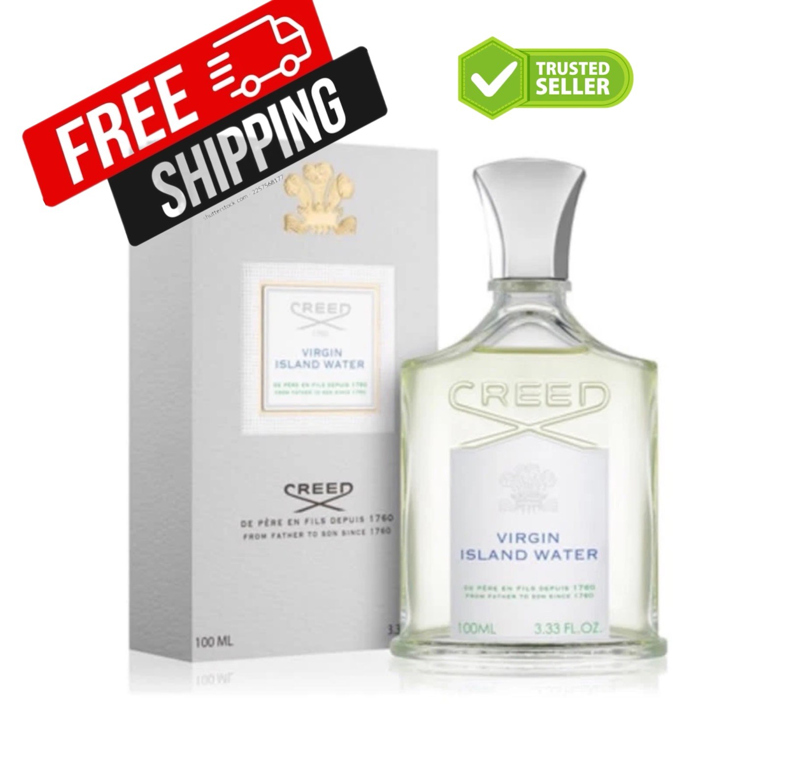 Virgin Island Water by Creed Eau de Parfum, 100 ml-3.3Fl Oz. Virgin Island Water by Creed Eau de Parfum, 100 ml-3.3Fl Oz.