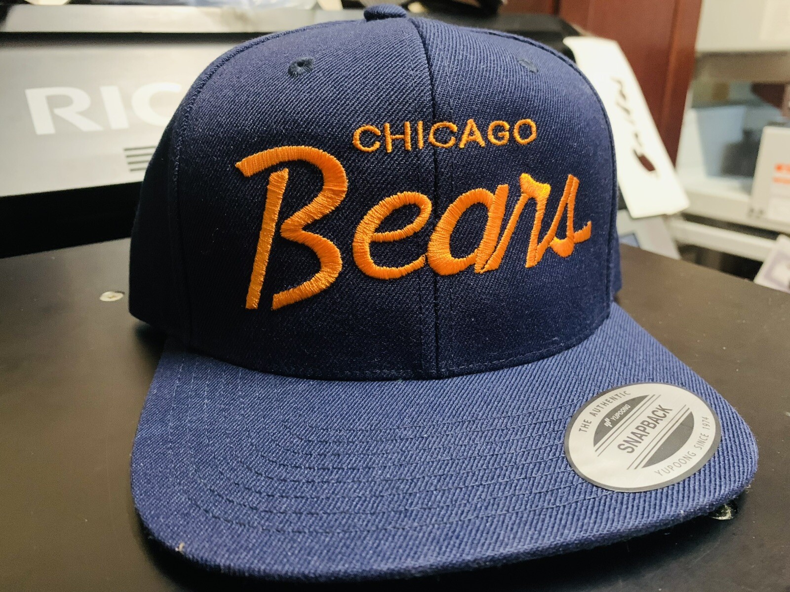 Retro Chicago Bears 6 Panel Snap Back Hat 90s Christmas Vacation Clark Griswold Retro Chicago Bears 6 Panel Snap Back Hat 90s Christmas Vacation Clark Griswold