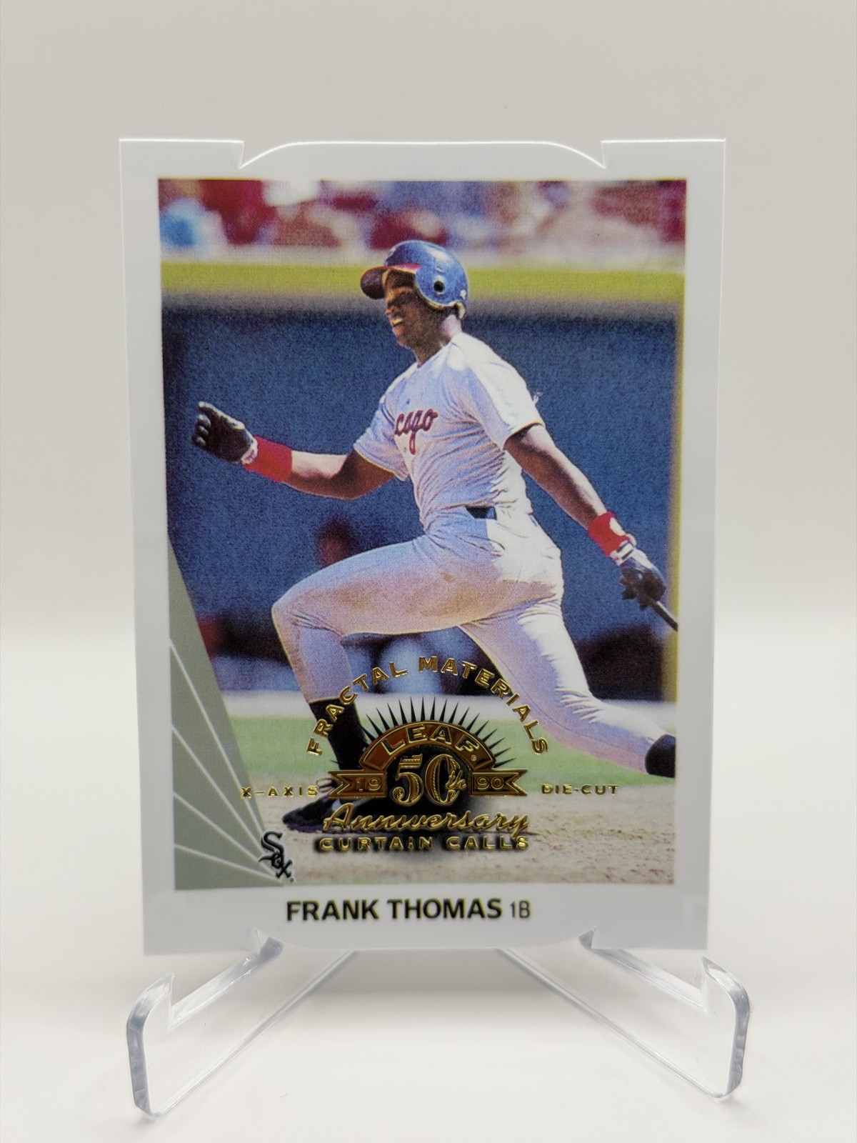 1998 Leaf Fractal Foundation Frank Thomas #157 /200 Plastic Die Cut *READ* 1998 Leaf Fractal Foundation Frank Thomas #157 /200 Plastic Die Cut *READ*