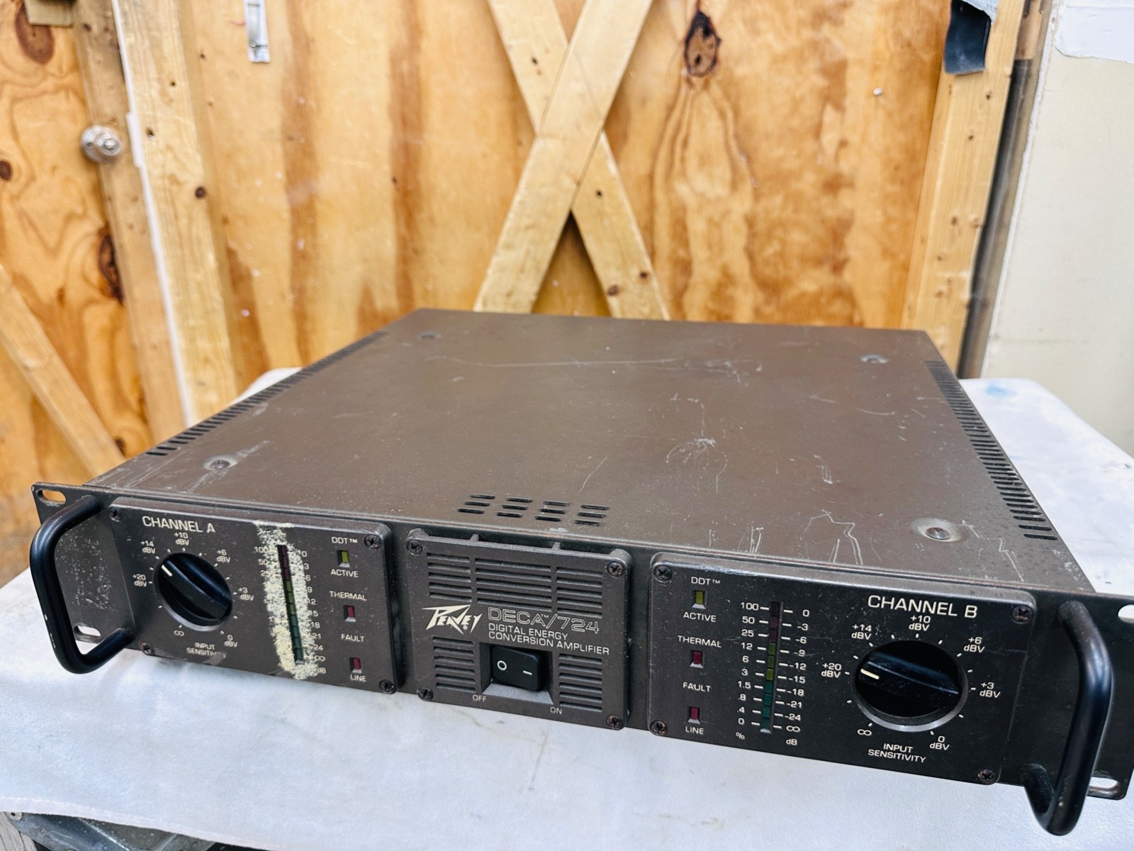 Peavey Deca/724 Digital Energy Conversion Power Amp Ch. A No Output - READ