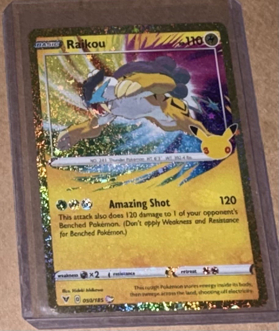 30Th Anniversary Pokemon TCG Raikou Amazing Rare Classic Collection 50/185