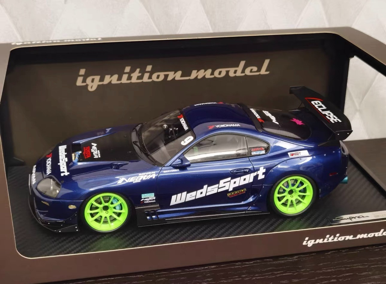 *SUPER RARE* Ignition Model 1/18 Toyota Supra JZA80 RZ ORIDO-STREET Ver. Blue