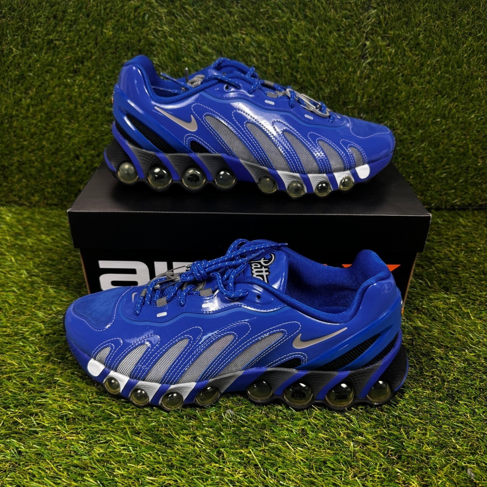 Nike Air Max DN8 SP Patta Game Royal Light Charcoal Blue FJ4690-400 Size 11