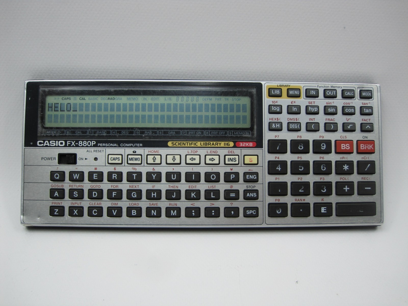 CASIO FX-880P Personal Computer Calculator Scientific Library 116 (( READ ))