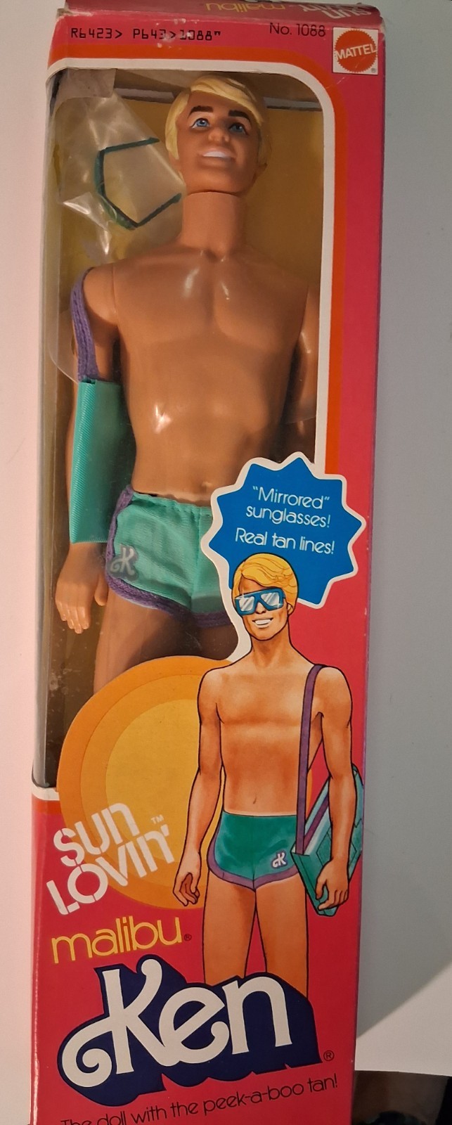 Vintage Barbie 1978 Sun Lovin Malibu Ken Tan Lines Bendable Legs