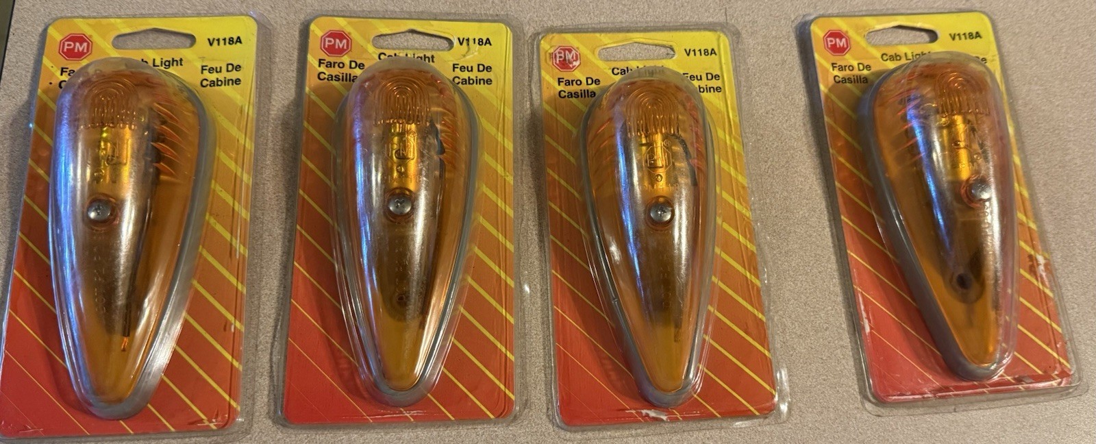 Peterson V118A Cab Light New Old Stock Lot Of 4