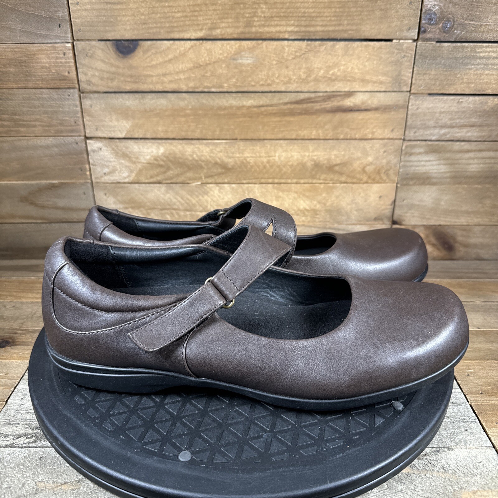 Abeo Alice Mary Janes Womens Size 9 Brown Leather Comfort Casual Flats Abeo Alice Mary Janes Womens Size 9 Brown Leather Comfort Casual Flats