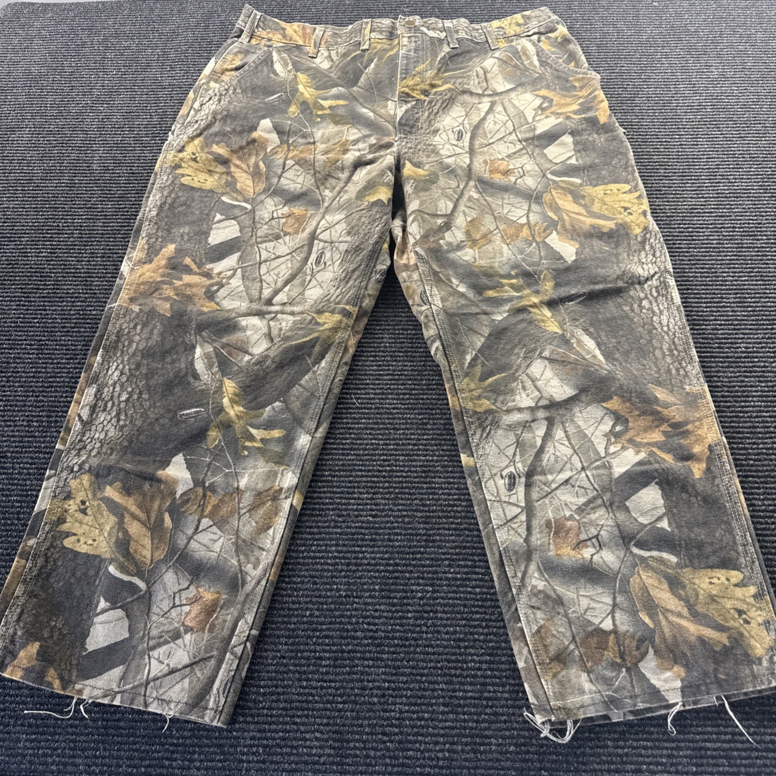 Vintage Cahartt B158 CMO Realtree Camo Carpenter Pants 44x30 Rare Baggy