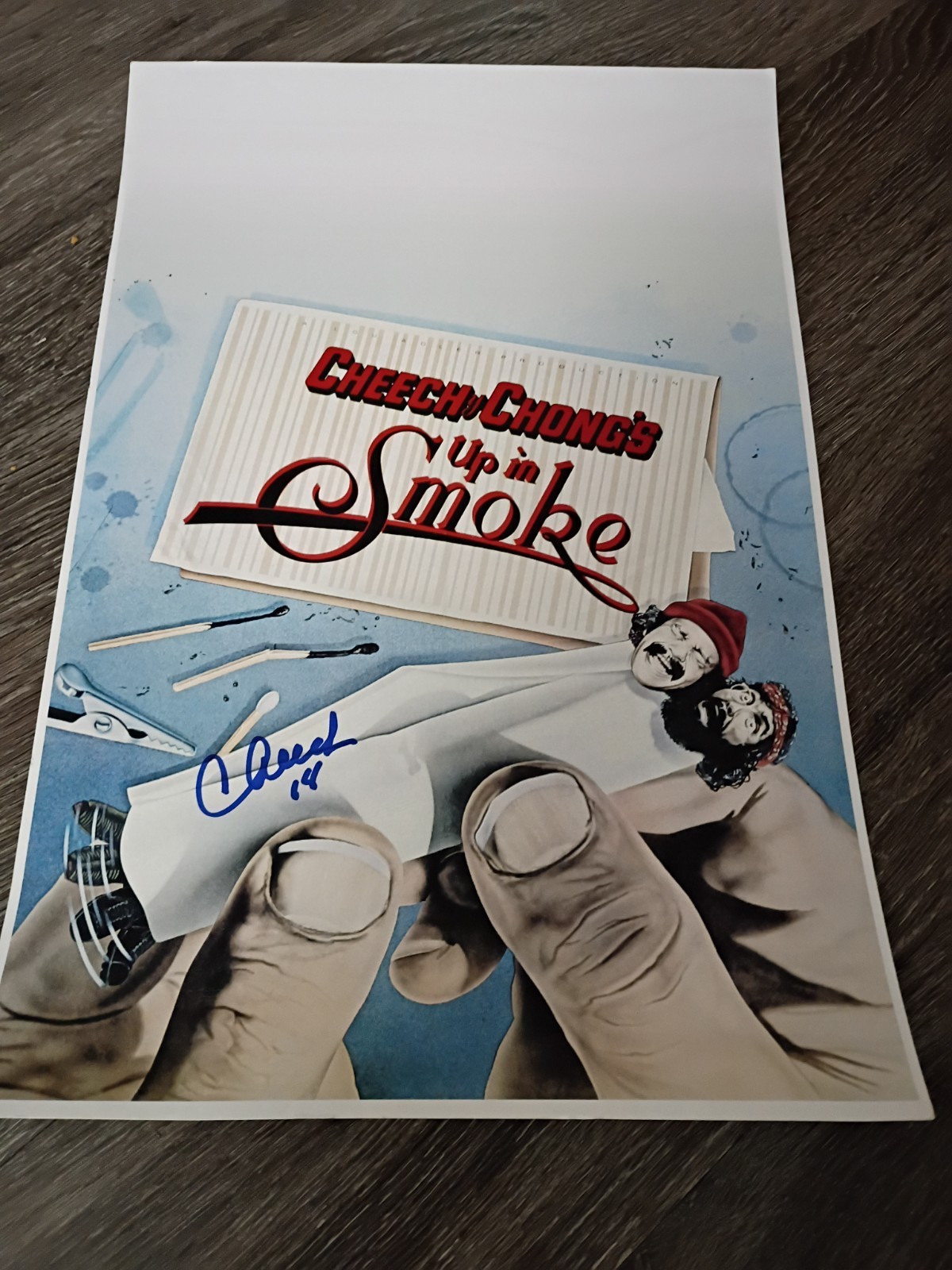 Cheech And Chong Up In Smoke Signed Cheech 12x18 Autograph Poster Cheech And Chong Up In Smoke Signed Cheech 12x18 Autograph Poster