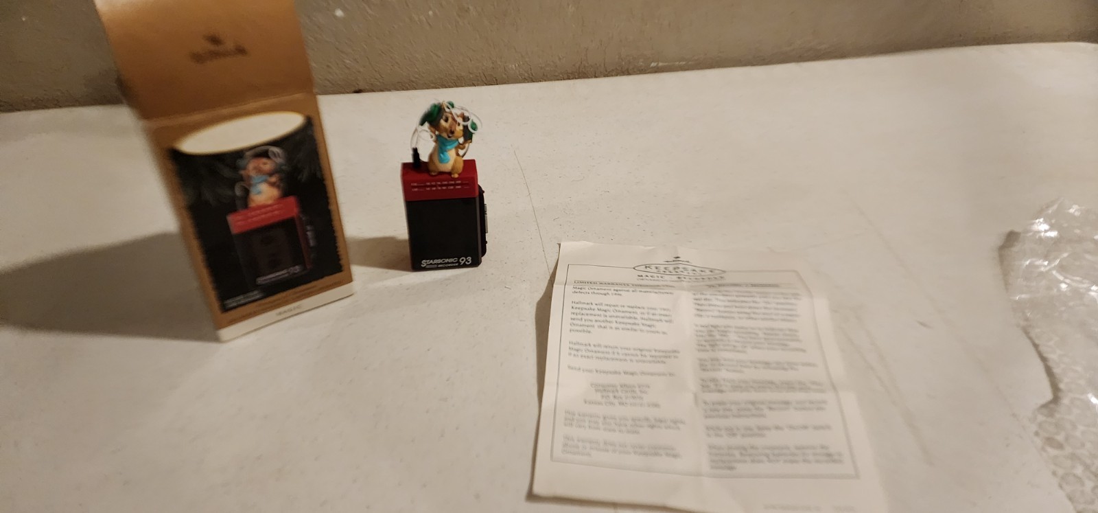 1993 Hallmark Keepsake Ornament Messages Of Christmas Recorder - 