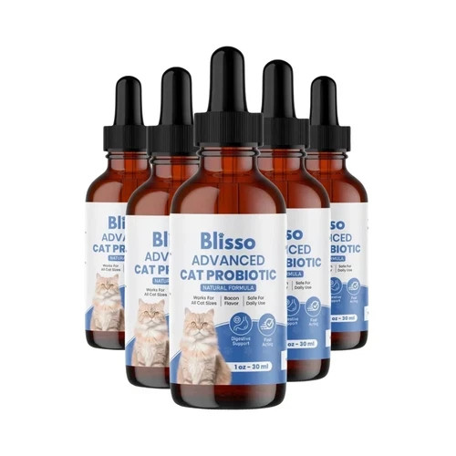 (5-Pack) Blisso Advanced Cat Probiotic Drops – Digestive Support Liquid Drops (5-Pack) Blisso Advanced Cat Probiotic Drops – Digestive Support Liquid Drops