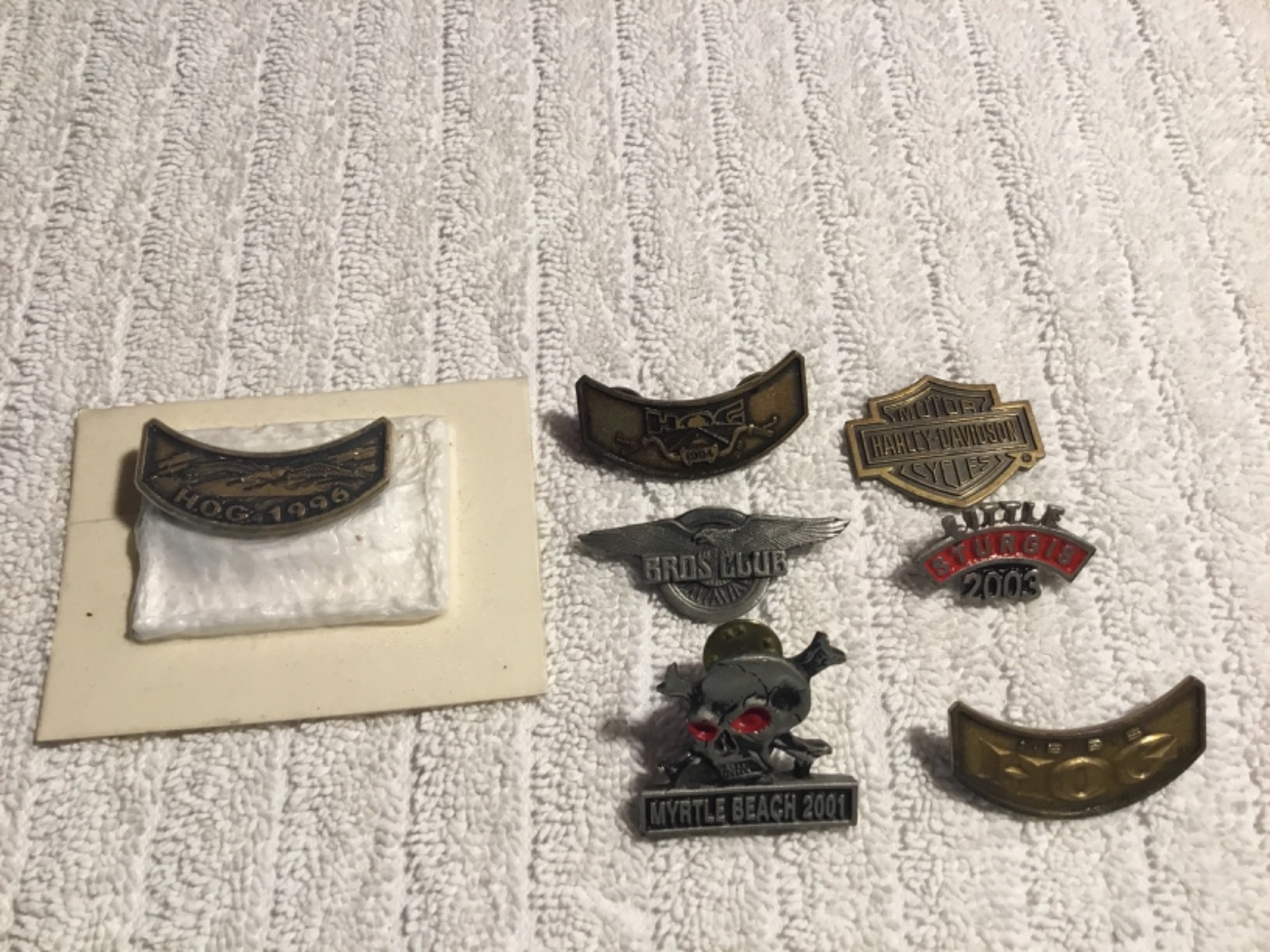 7 Lot Vintage Harley-Davidson Motorcycle Rally Pins - Vintage - Collectible 7 Lot Vintage Harley-Davidson Motorcycle Rally Pins - Vintage - Collectible