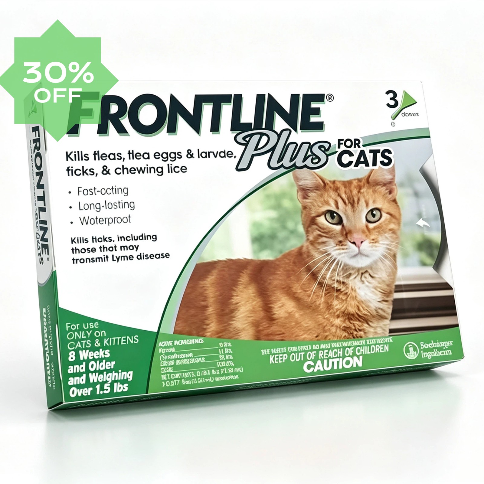 FOR CATS / 8 WEEKS / 3 Doses BRAND NEW - US STOCK EXP 03/2028+