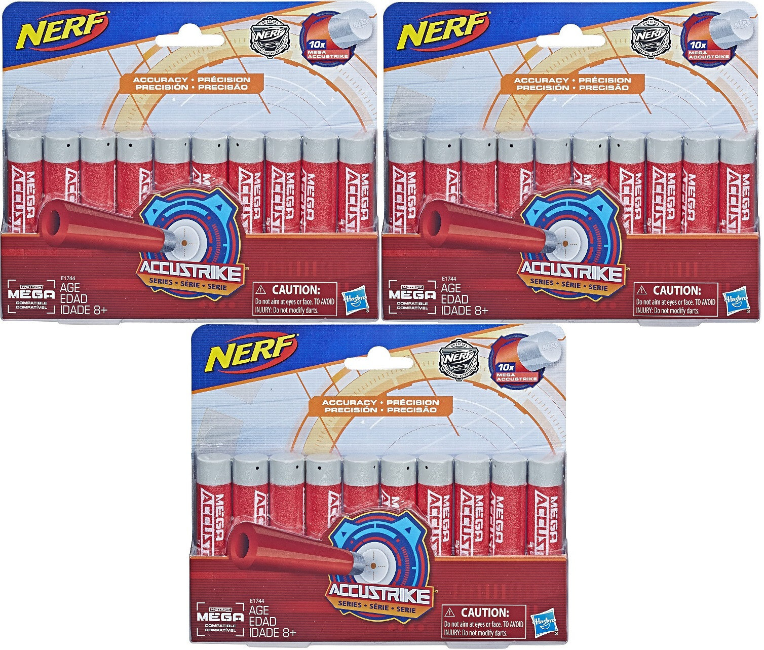 Lot of 3 - Nerf MEGA Accustrike Dart Refill Combat Blaster Total 30 Darts E1744 Lot of 3 - Nerf MEGA Accustrike Dart Refill Combat Blaster Total 30 Darts E1744