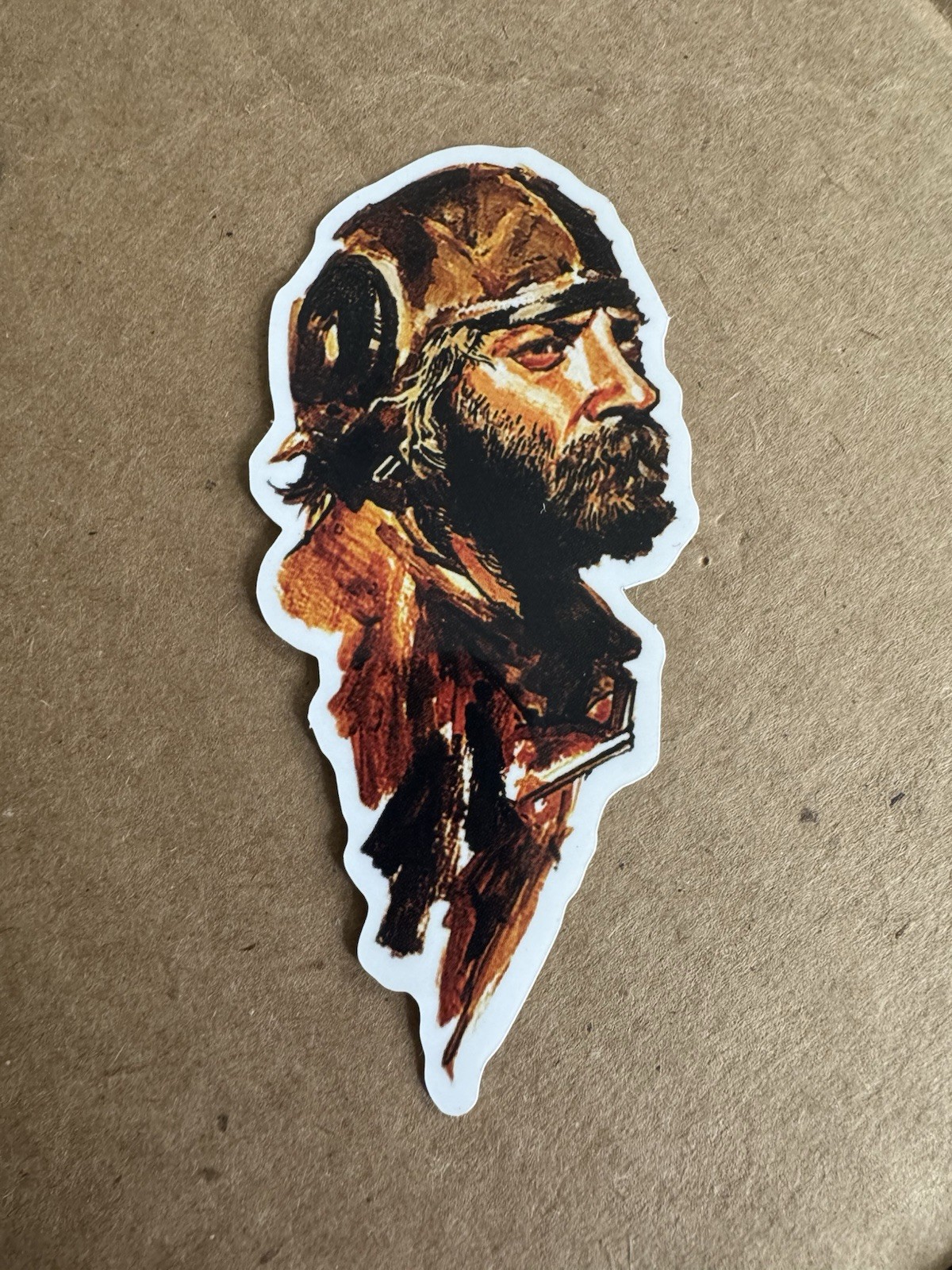 Oddball Donald Sutherland Kelly’s Heroes Sticker, Negative Waves Beatnik WWII
