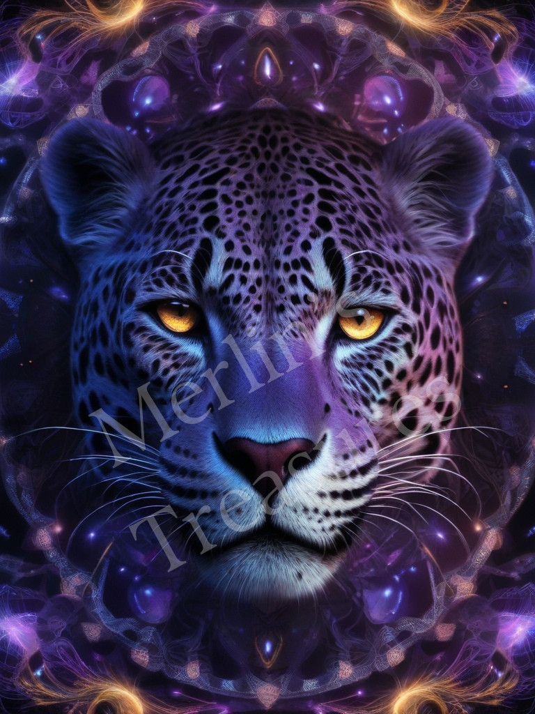 Stunning Jaguar Purple Digital Image Picture Photo Desktop Wallpaper Background