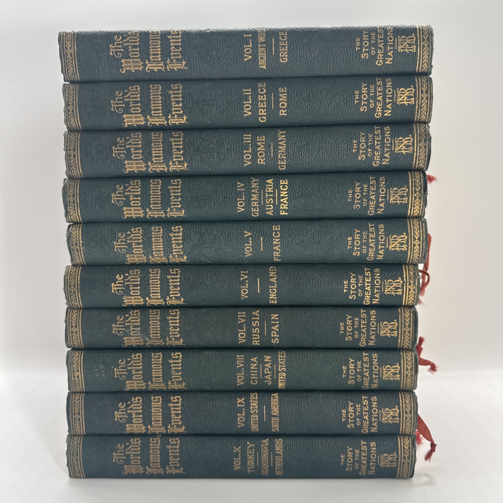 1913 The Story of the Greatest Nations Complete 10 Volume Set History Decor 1913 The Story of the Greatest Nations Complete 10 Volume Set History Decor