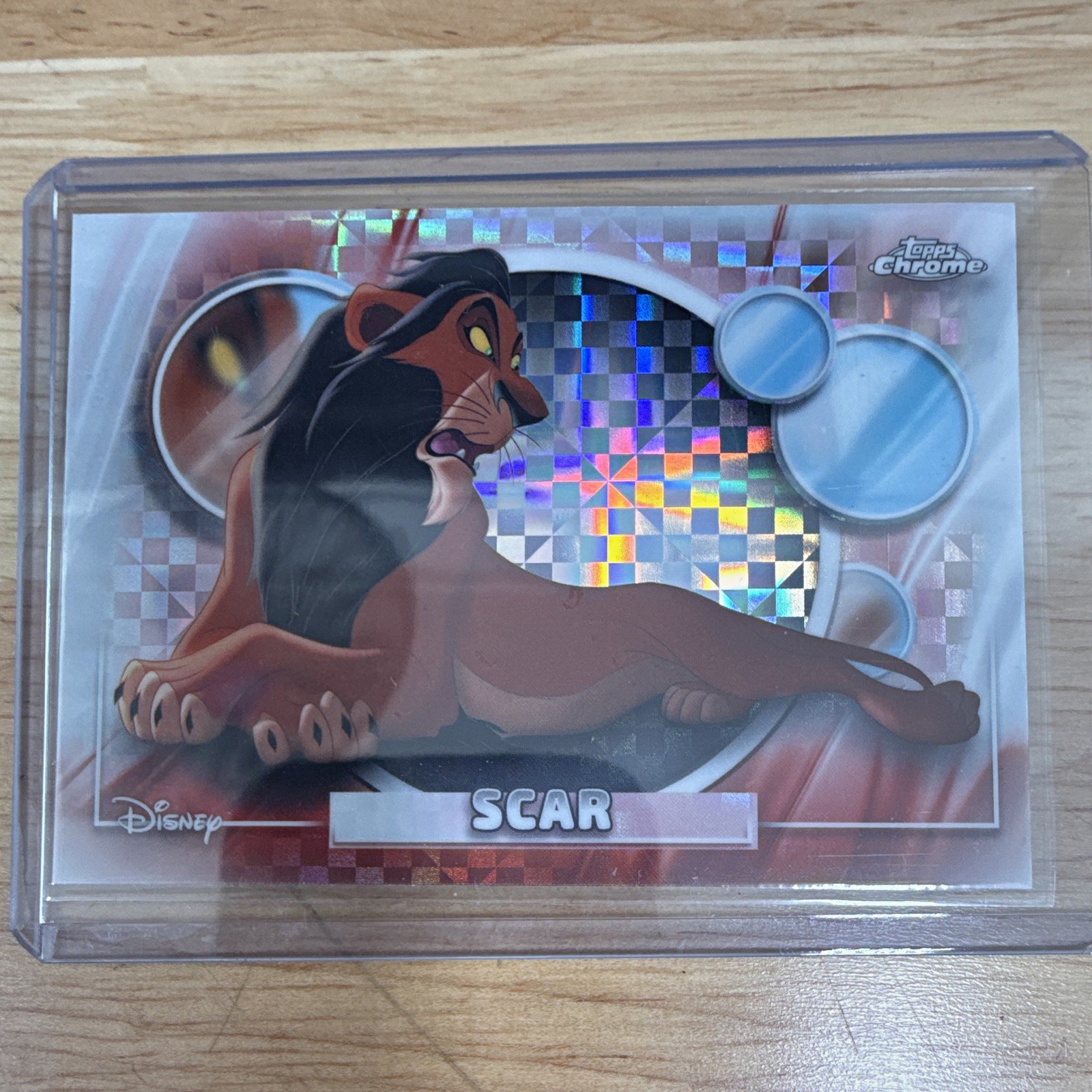 2026 Topps Chrome Disney The Lion King Scar #163 X-Fractor Card
