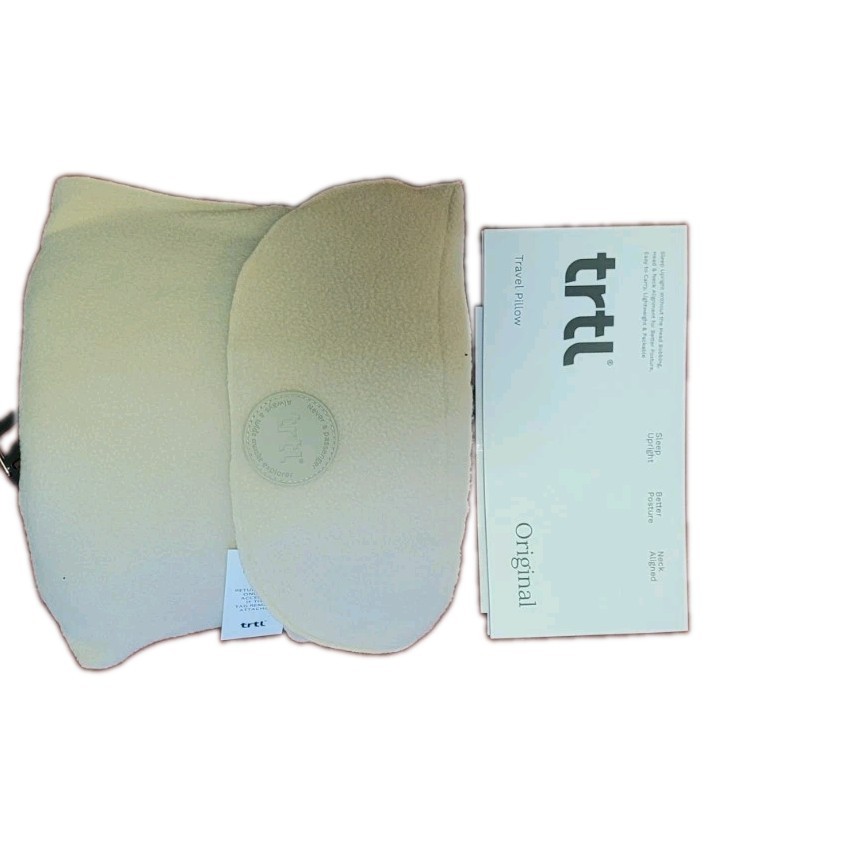 trtl travel pillow Tan W/travel Bag