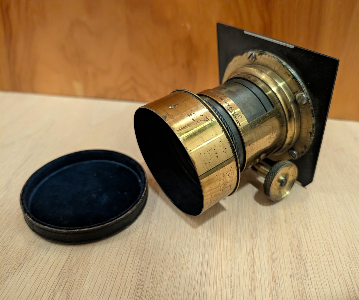 Antique J.H. Dallmeyer Brass Portrait Camera Lens No. 2734 c.1862 Petzval