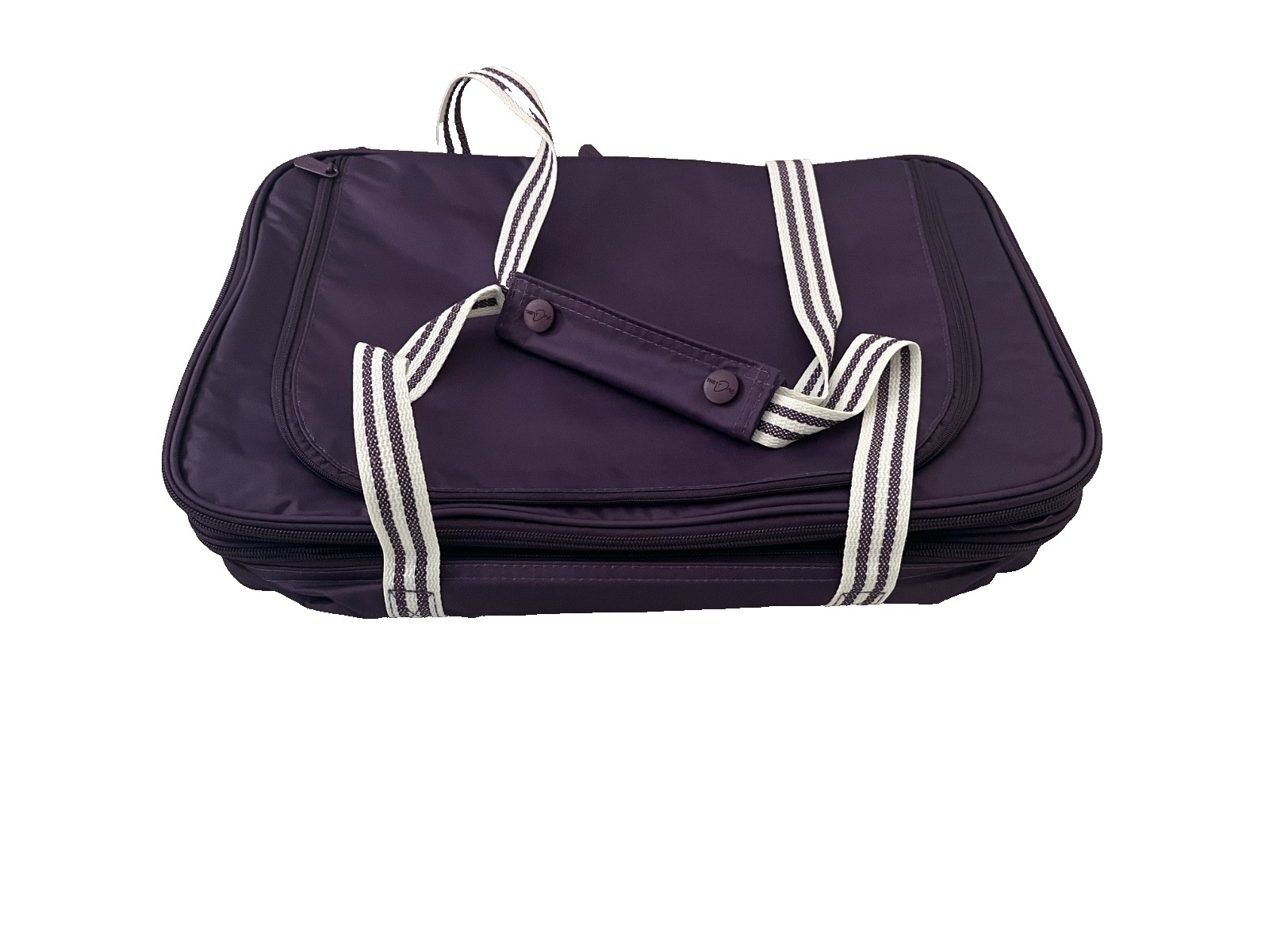 Thirty One Perfect Party Thermal Blackberry Purple Insulated Cooler Tote Bag NWT