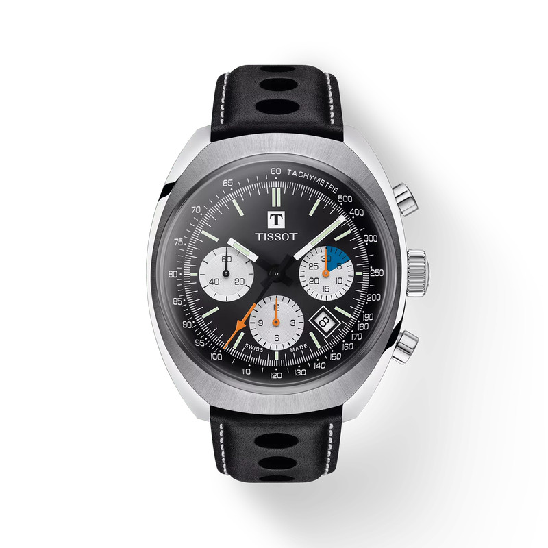 TISSOT Heritage 1973 Leather Strap Chronograph Men's Watch T1244271605100 TISSOT Heritage 1973 Leather Strap Chronograph Men's Watch T1244271605100
