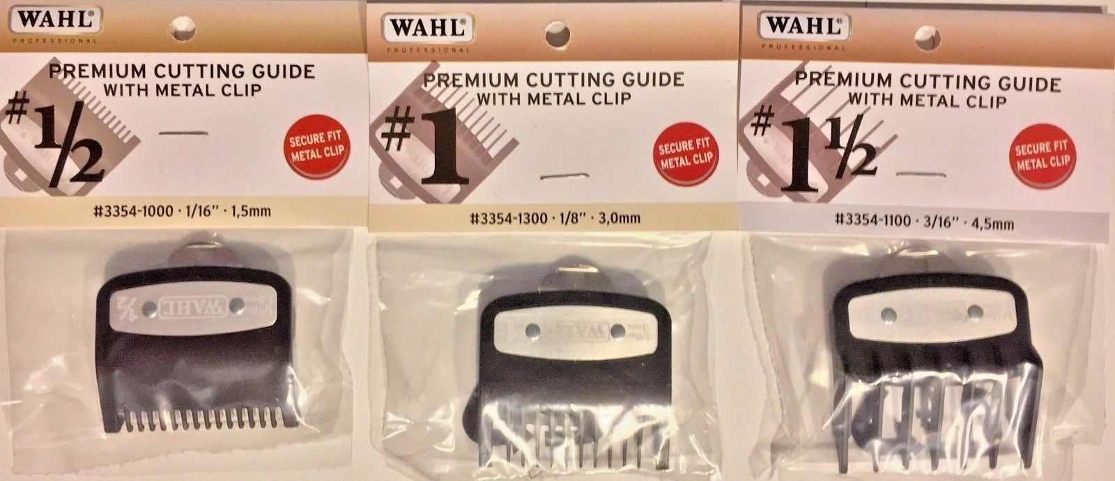 Wahl Premium Attachment Guide Comb Guards CHOOSE ONE # 1/2, OR  #1, OR # 1 1/2 