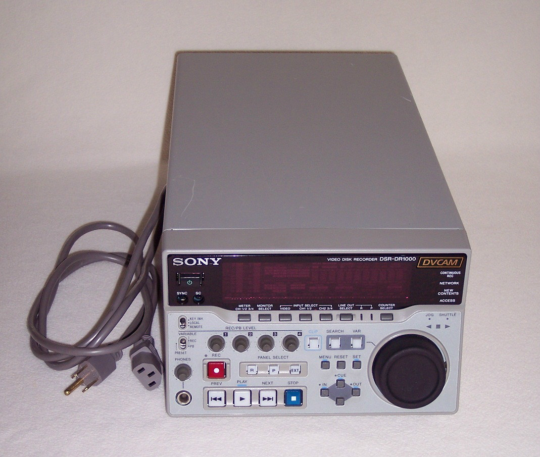 Sony DVCAM Video Disc Recorder DSR-DR1000