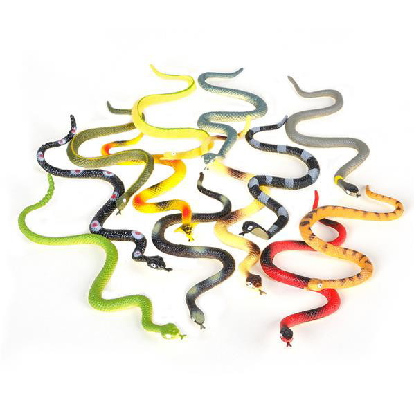 8 RAIN FOREST RUBBER SNAKES 6\