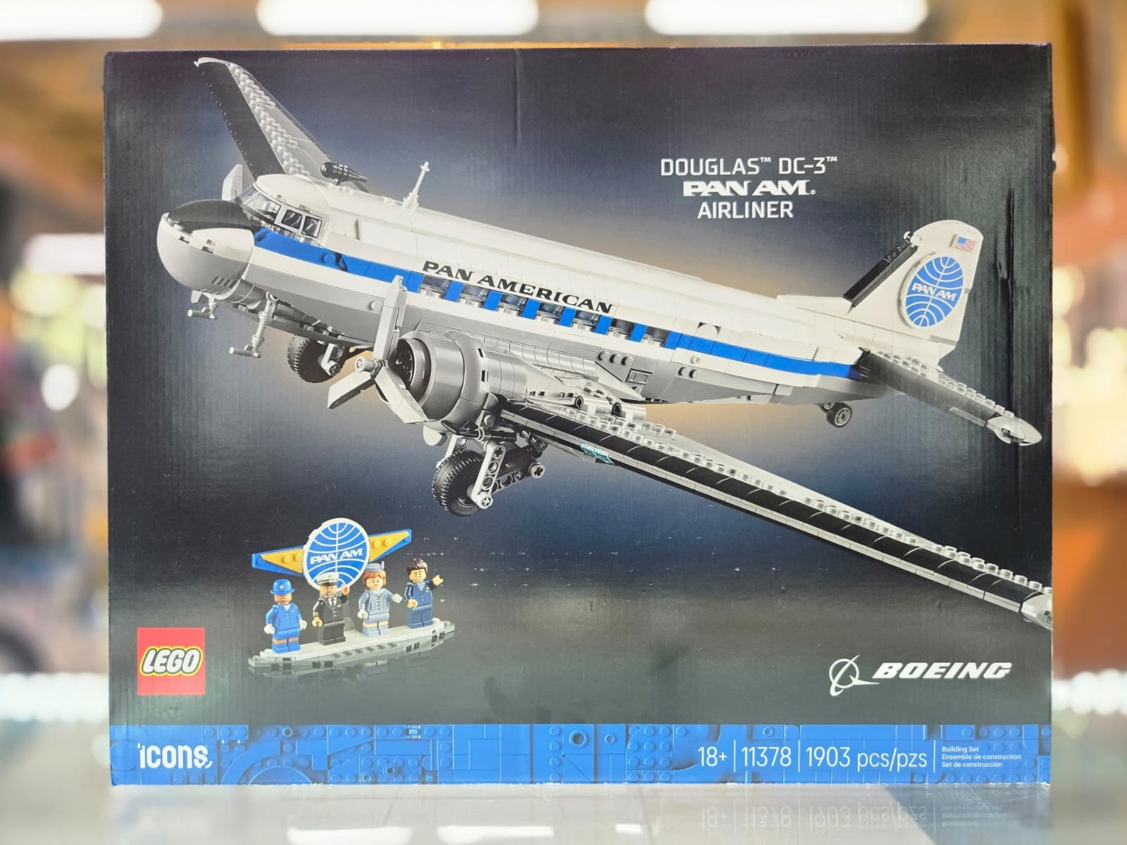 LEGO Icons Douglas DC-3 PAN AM Airliner Model 11378 1903 Pcs