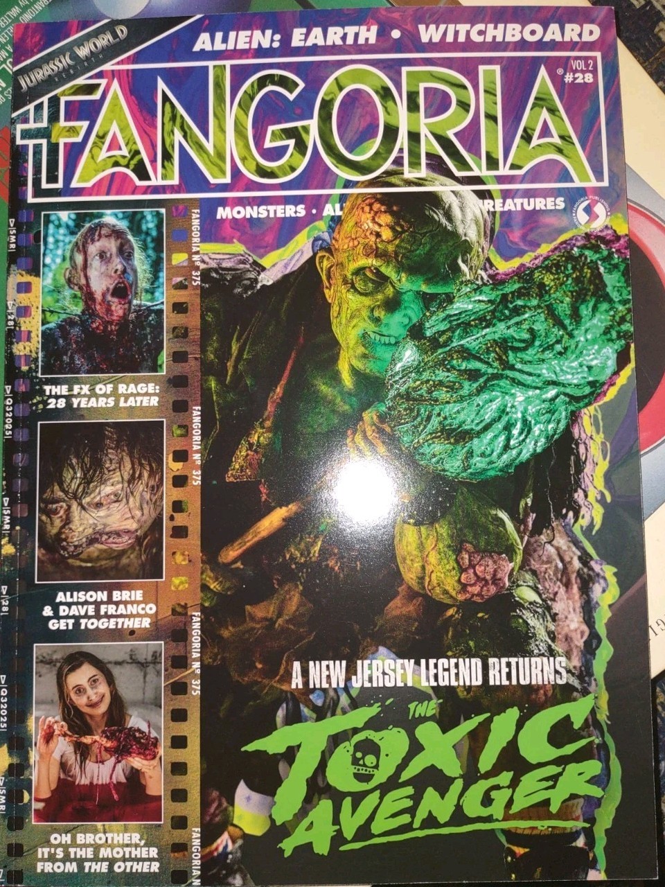 Fangoria Vol 2 # 28 w/ bookmark  THE TOXIC AVENGER SUBSCRIBER VARIANT cover