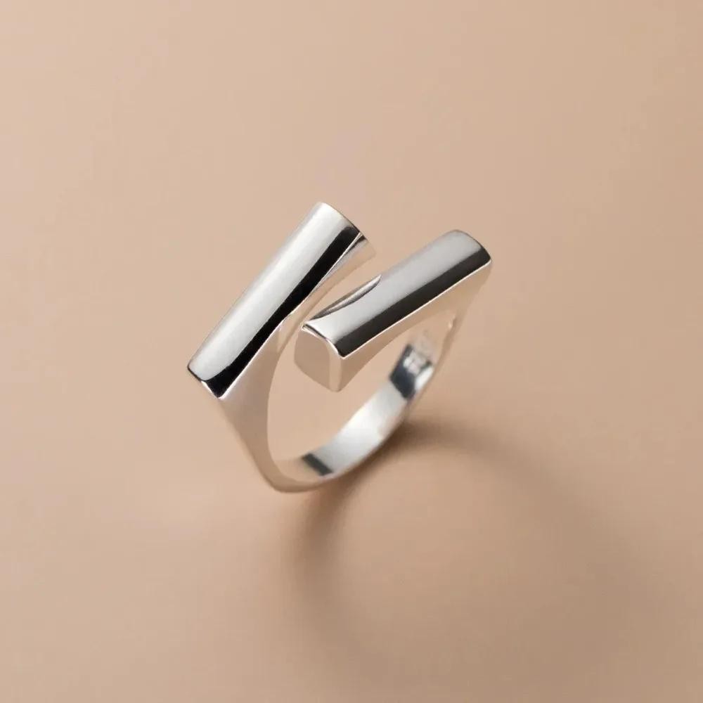 Unique 925 Sterling Silver Open Ring Simple Adjustable Vintage Women Jewelry Unique 925 Sterling Silver Open Ring Simple Adjustable Vintage Women Jewelry