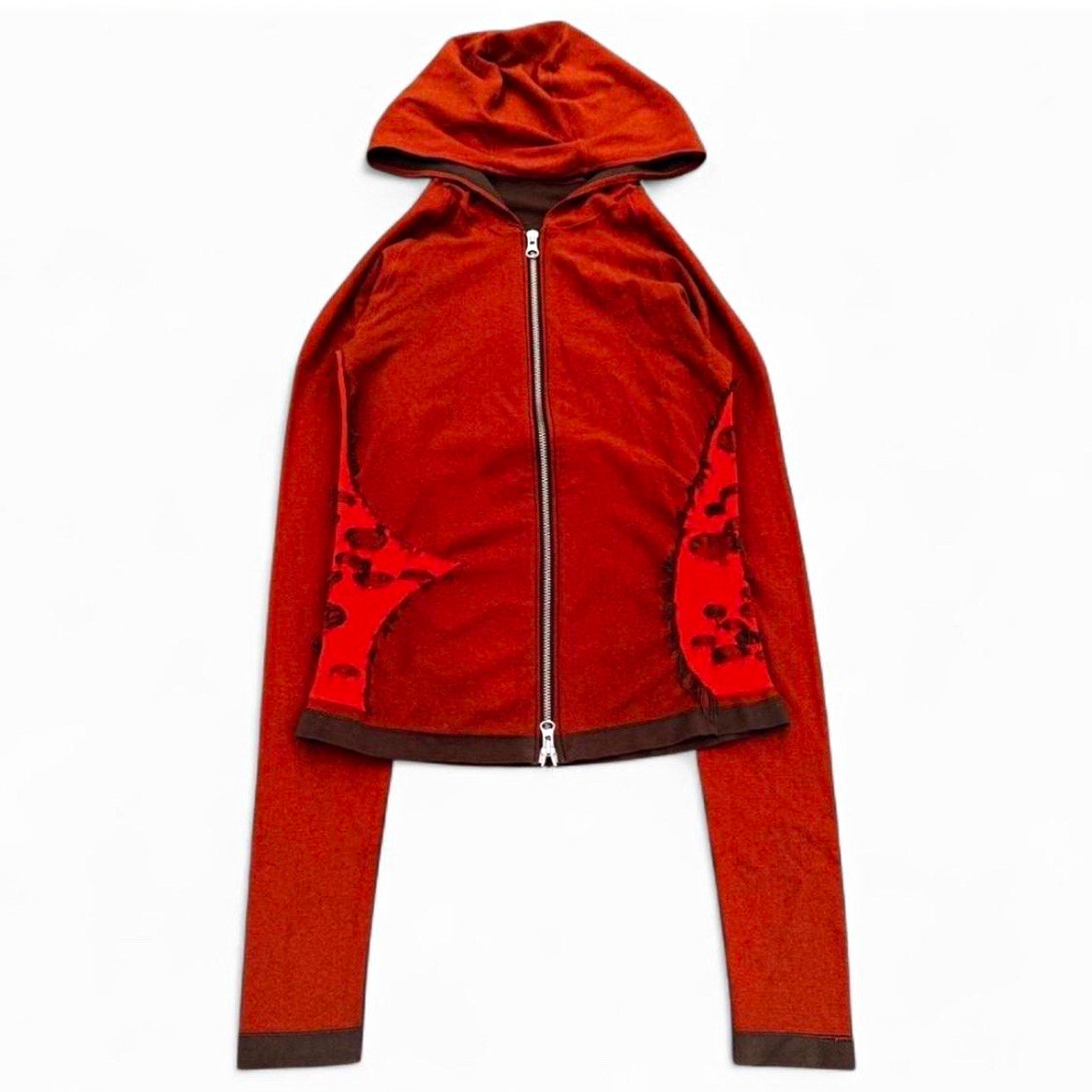 Vivienne Westwood Red Label Orange Logo Hooded Full Zip Jacket Women\'s M