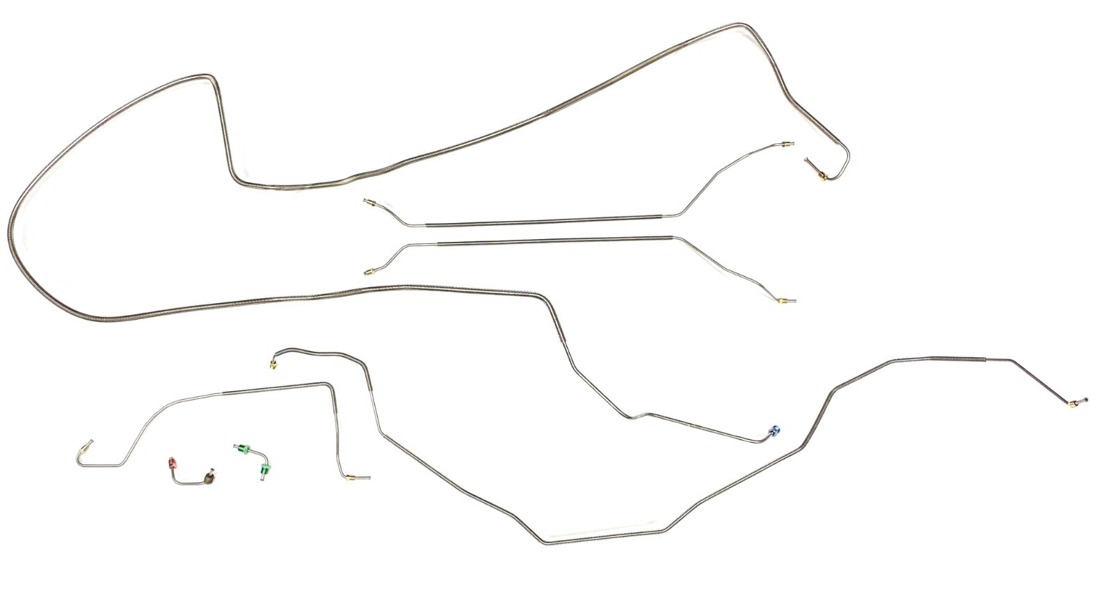 Complete Stainless Brake Line Kit For 1969-74 Nova (Bullet Points For Fitment)