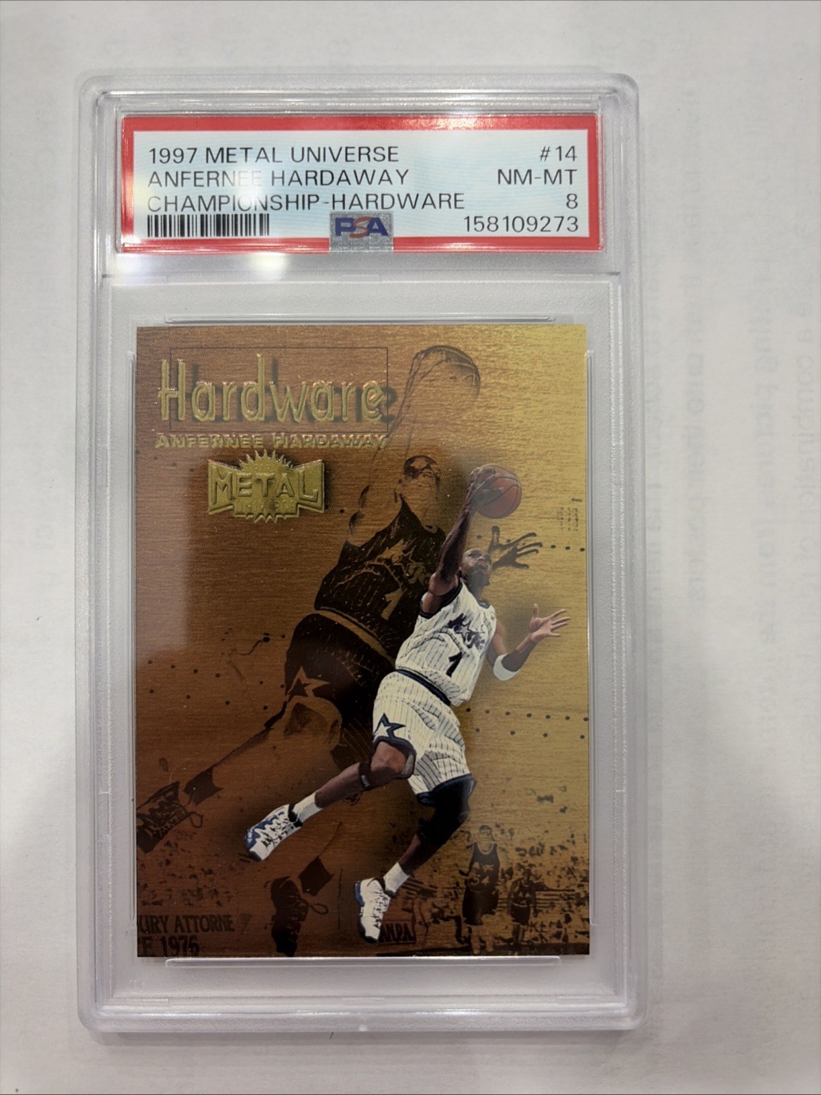 1997-98 Metal Universe Championship Preview - Hardware Anfernee Hardaway #14 H