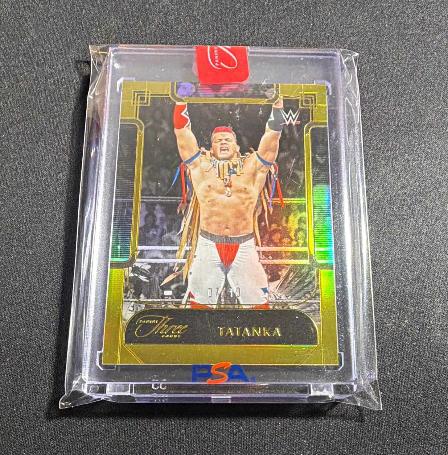 Panini 2024 Three Count WWE Legends Tatanka #144 Base Serial Numbered /10 ssp 