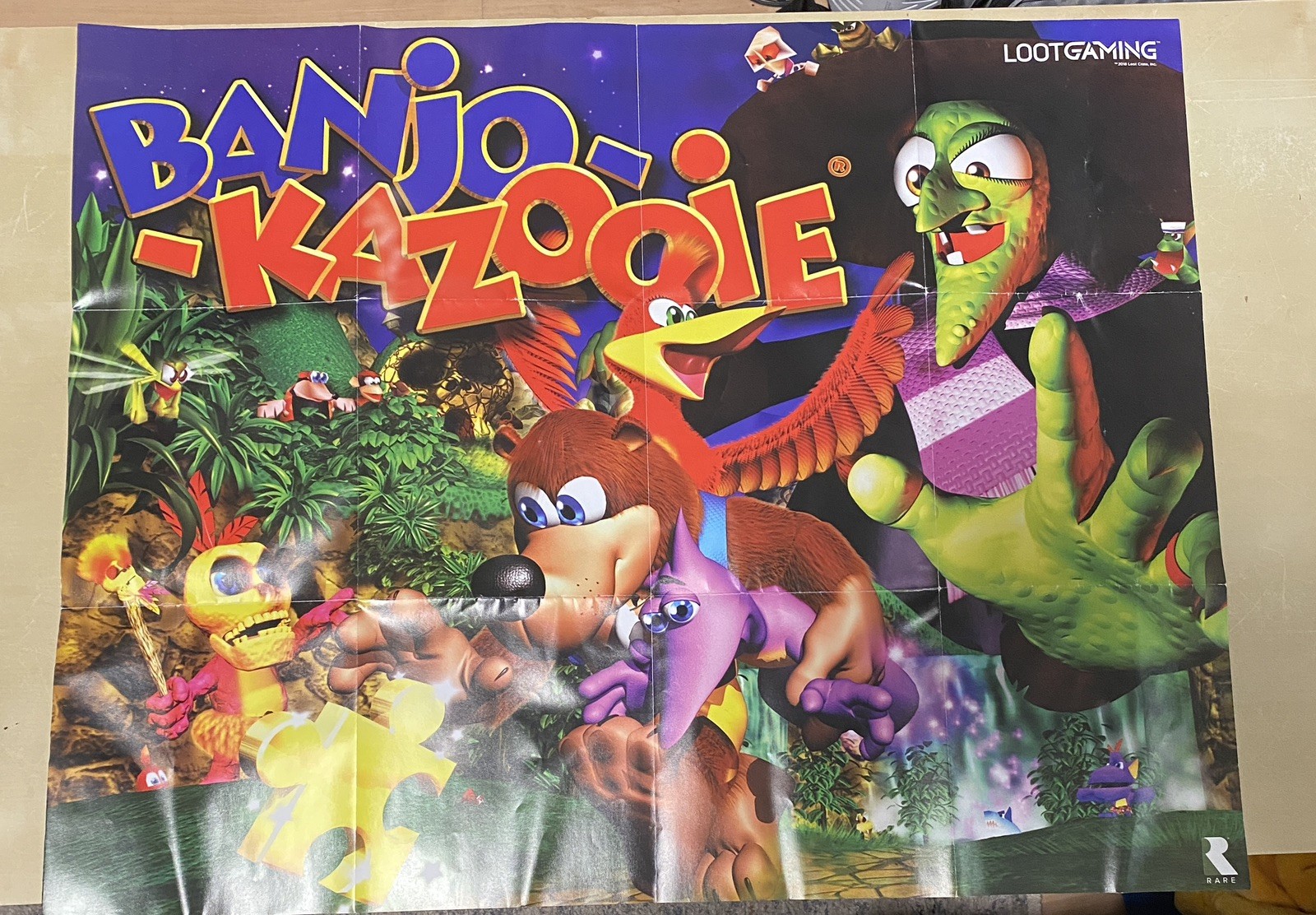 Banjo‑Kazooie Loot Gaming Exclusive Poster NEW Rare Retro Video Game Art Banjo‑Kazooie Loot Gaming Exclusive Poster NEW Rare Retro Video Game Art