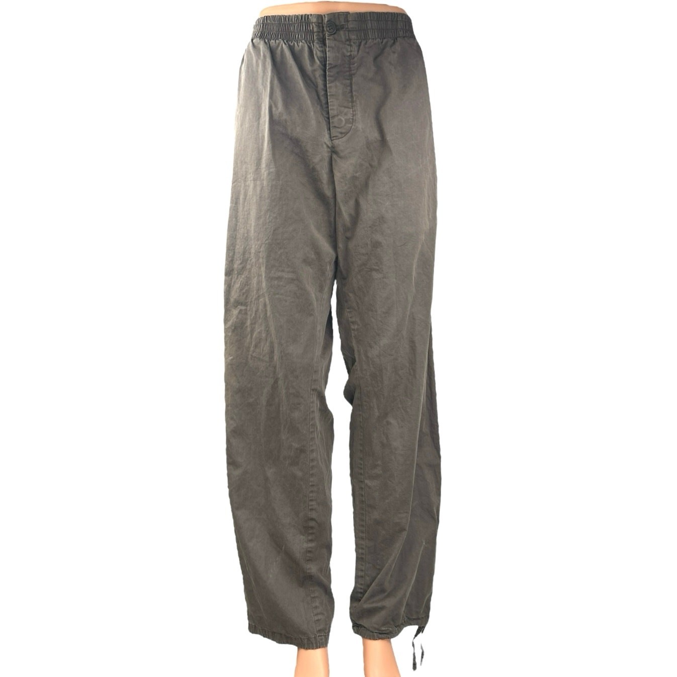 Lanvin Men\'s Brown High Waist Straight Wide Leg Baggy Trousers Pants Sz 54/US 44 Lanvin Men\'s Brown High Waist Straight Wide Leg Baggy Trousers Pants Sz 54/US 44