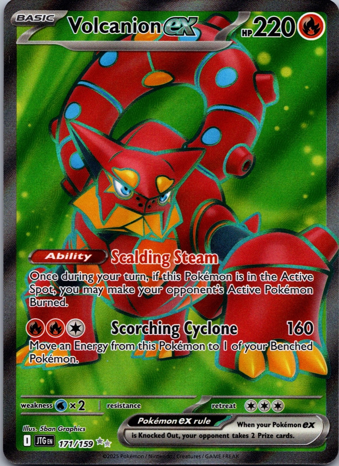 Volcanion ex Holo Ultra Rare SV09: Journey Together 171/159 NM