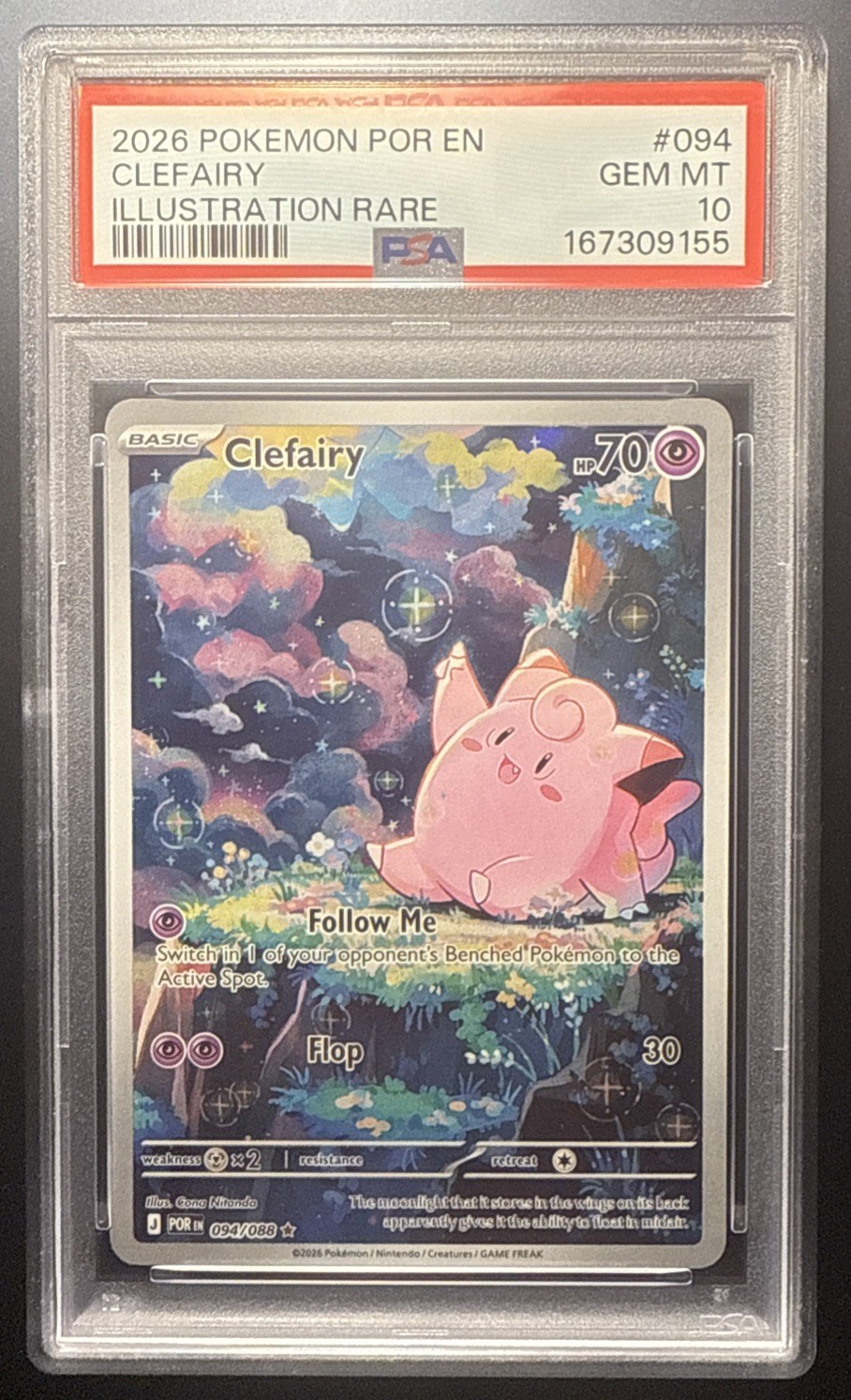 2026 POKEMON POR EN-PERFECT ORDER ILLUSTRATION RARE #094 CLEFAIRY PSA 10 2026 POKEMON POR EN-PERFECT ORDER ILLUSTRATION RARE #094 CLEFAIRY PSA 10