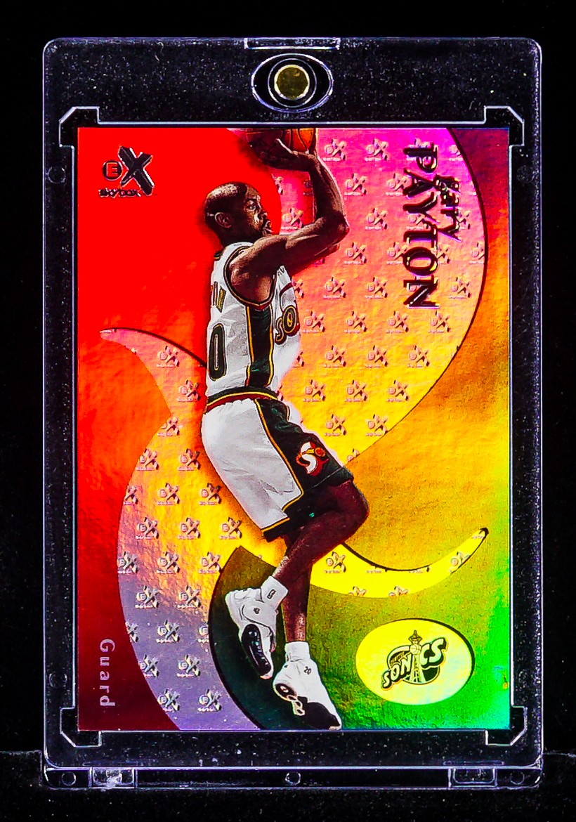 Gary Payton 1999 EX REFRACTOR CARD Seattle SuperSonics HOF