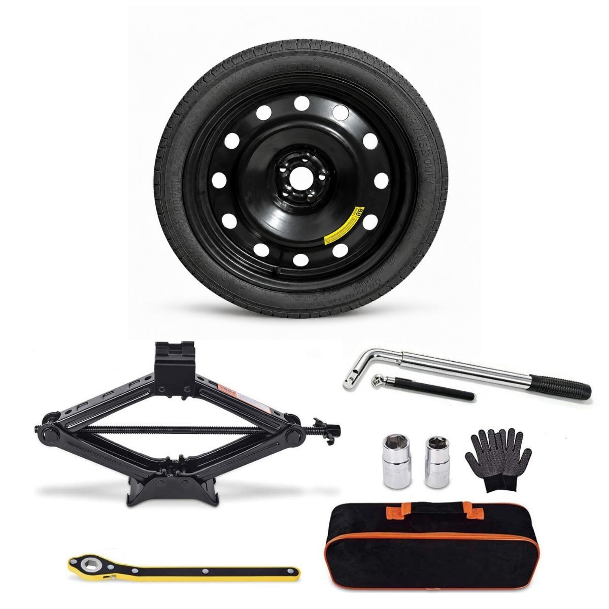 SPARE 125/70R17” WITH JACK KIT FITS:2024 2025 2026 TOYOTA COROLLA SPARE 125/70R17” WITH JACK KIT FITS:2024 2025 2026 TOYOTA COROLLA
