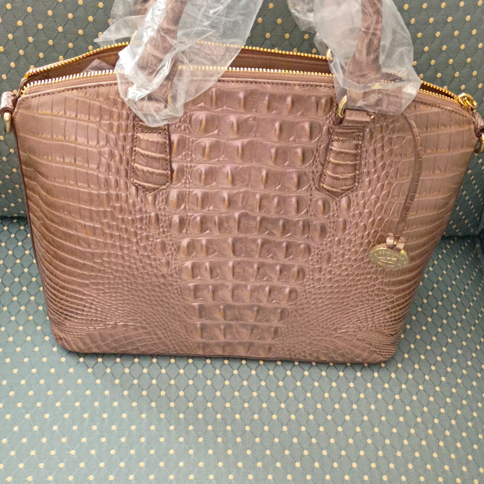 Brahmin Duxbury Satchel Moonscape Gold Hardware Zip Top Brahmin Duxbury Satchel Moonscape Gold Hardware Zip Top