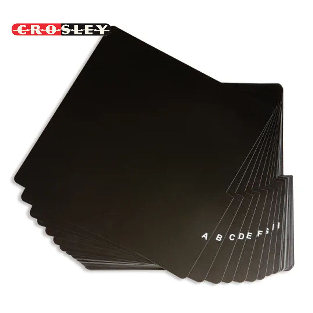 Crosley AC1046A-BK A-Z Plastic Dividers for Vinyl Records - Black Crosley AC1046A-BK A-Z Plastic Dividers for Vinyl Records - Black