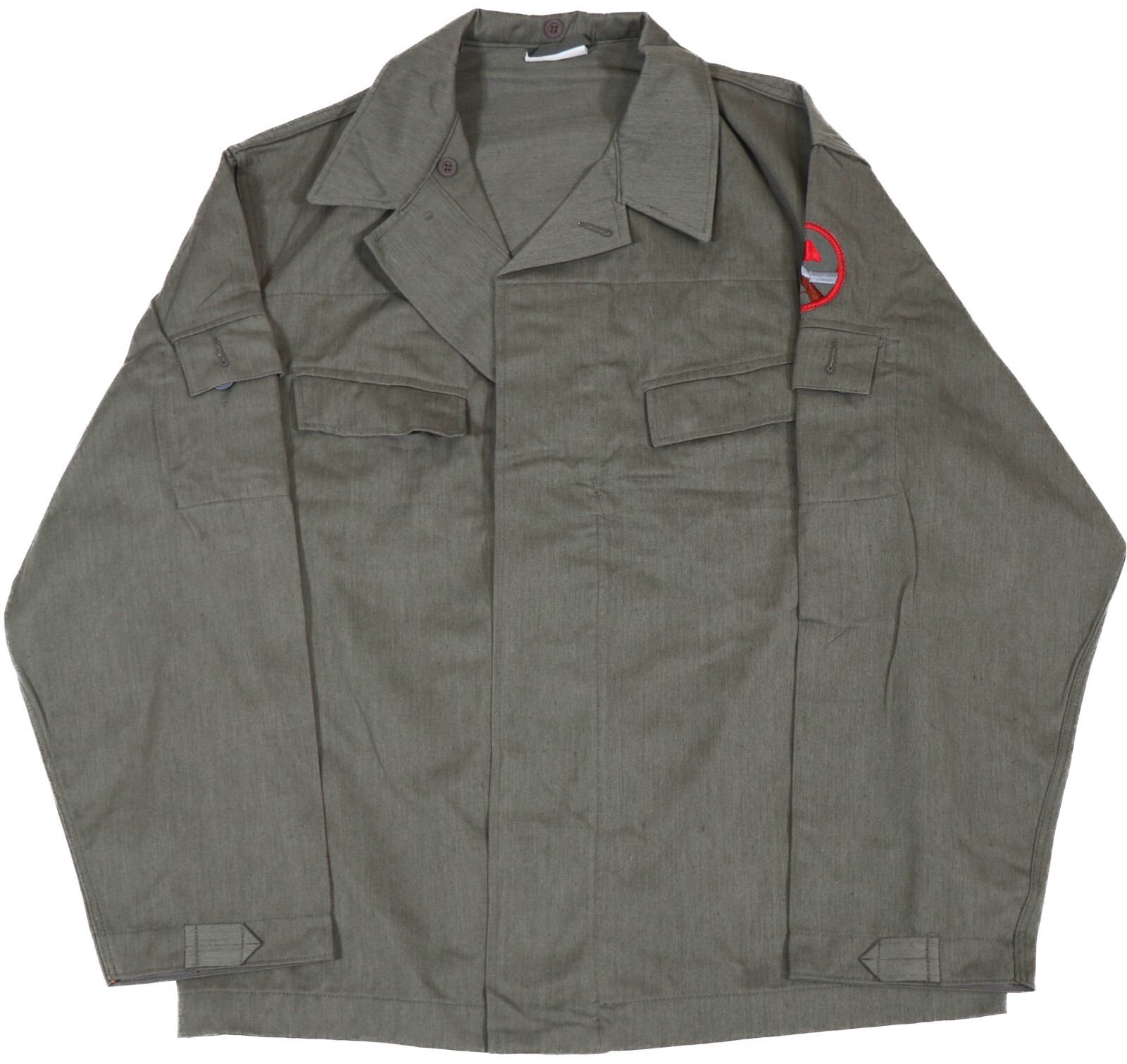 Medium - East German Kampfgruppen OD Summer Issue Jacket Uniform DDR NVA Shirt