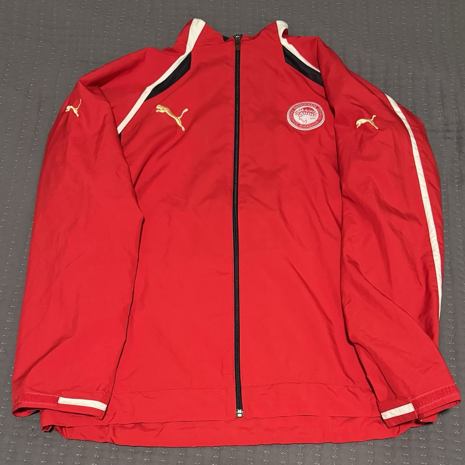 2005-2006 Puma Olympiacos Medium Windbreaker Team Track Jacket