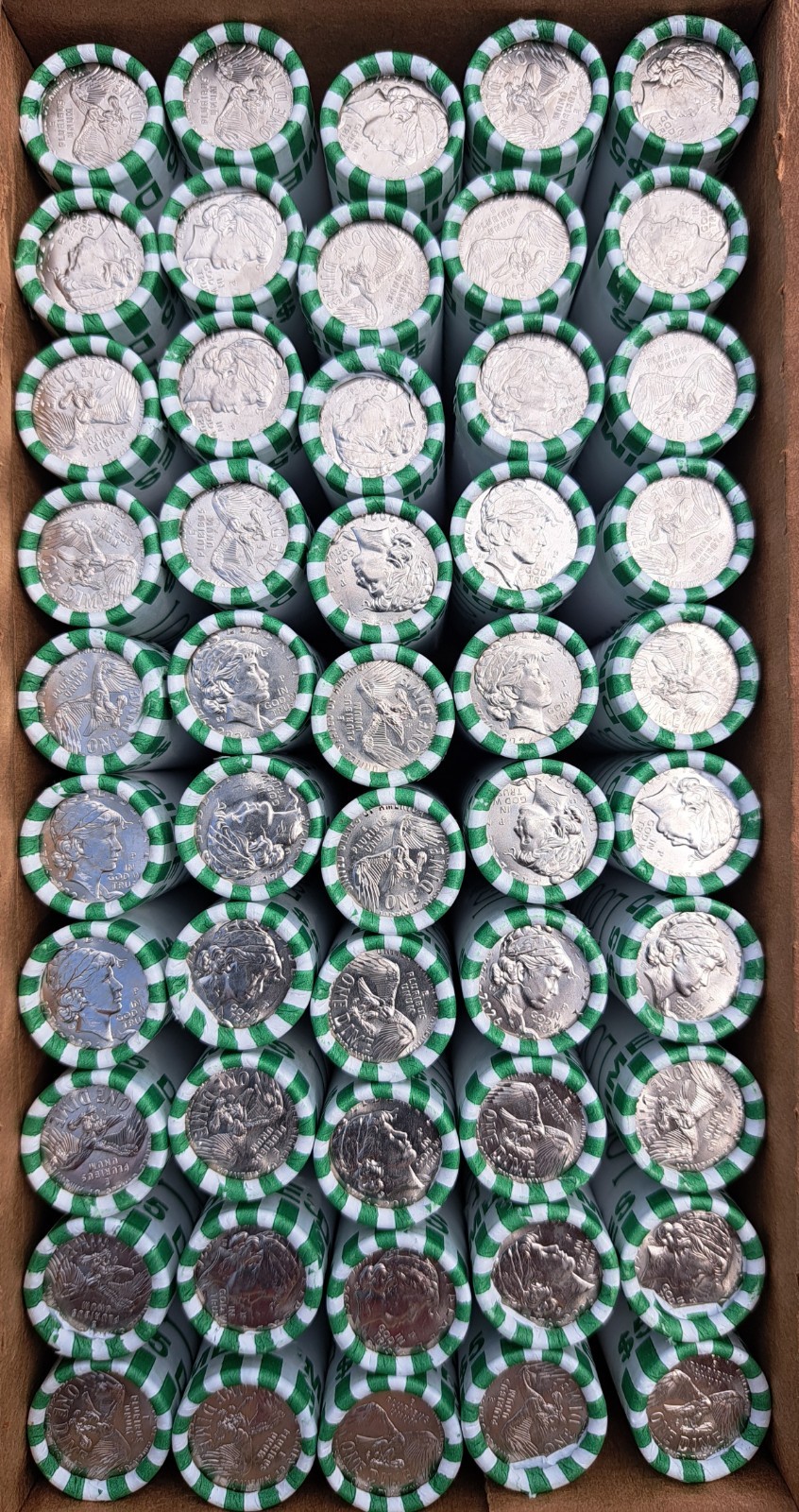 ๐บ๐ธ 2026 P - Emerging Liberty Semiq dimes ๐บ๐ธ, $250 bank Box of 50 obw rolls. ๐บ๐ธ 2026 P - Emerging Liberty Semiq dimes ๐บ๐ธ, $250 bank Box of 50 obw rolls.
